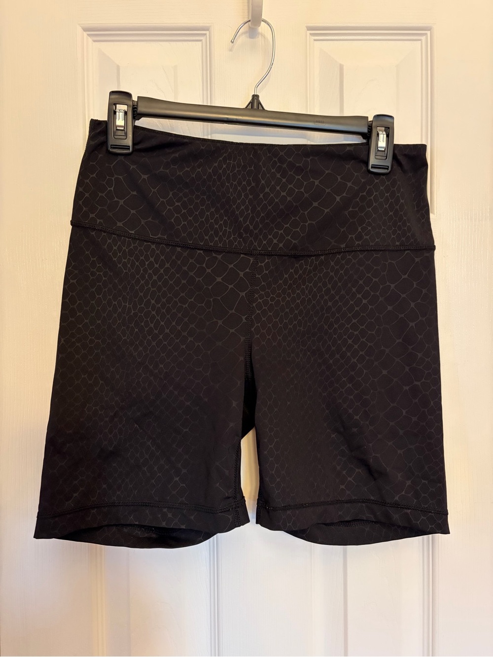 T.J.Maxx Black High-Rise Snake-Print Bike Shorts